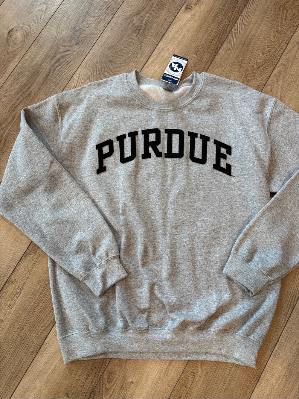 Purdue Gray Crewneck Sweatshirt - Classic Collegiate Pullover
